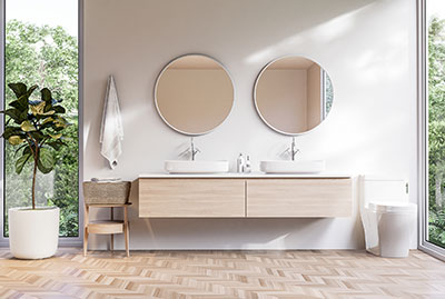 Flat panel vanity 1