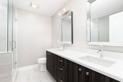 Flat panel vanity 10