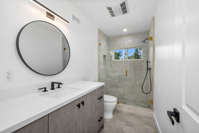 Flat panel vanity 8