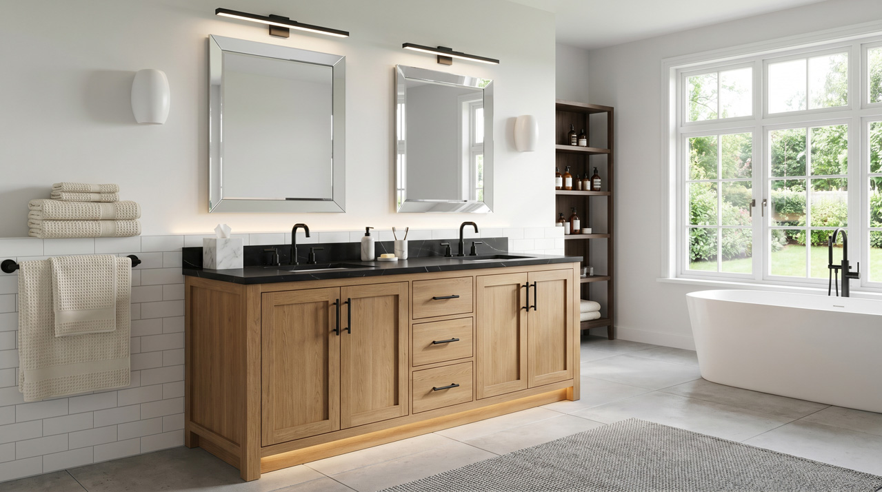 Pre-made bathroom vanities ready to install South Florida