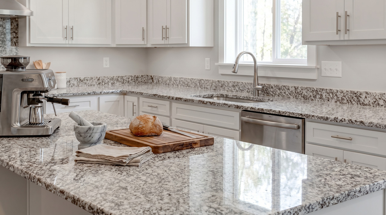 Granite countertops at Klassikasa showroom Dania Beach FL