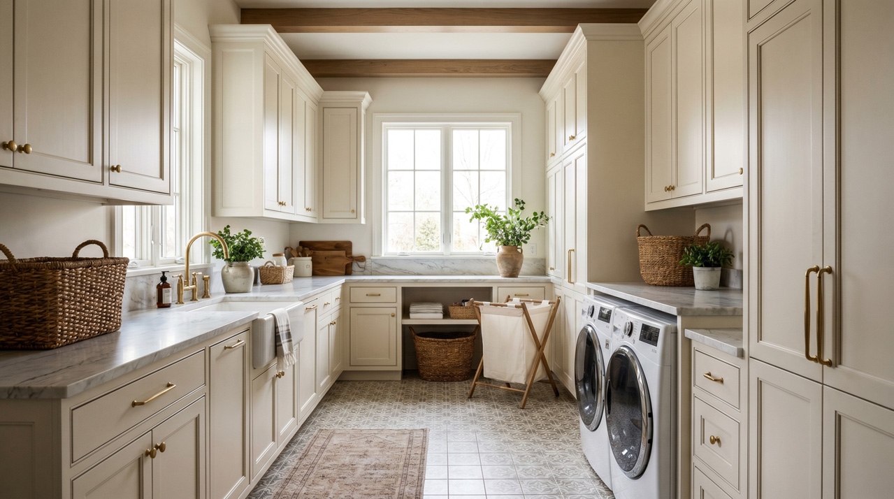 Custom laundry room cabinets Dania Beach South Florida
