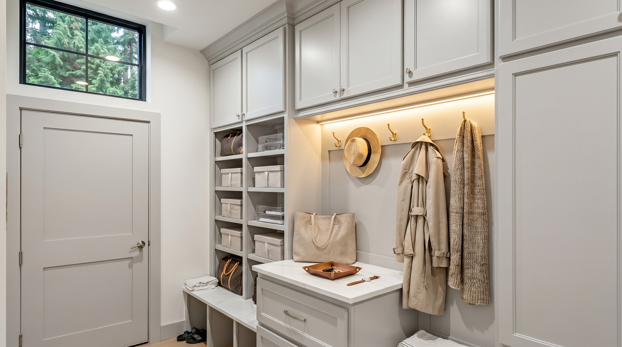 Custom mudroom cabinets South Florida Klassikasa
